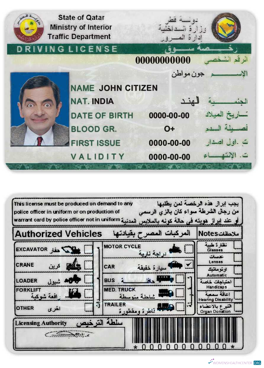 download Qatar driving license